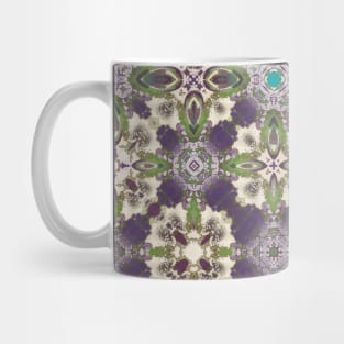 Intricate Purple, Green and Teal Transitional  Pattern - WelshDesignsTP003 Mug